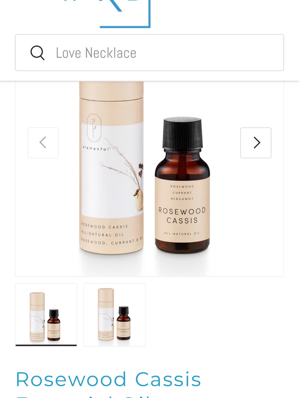 Element Rosewood Cassis Serum Bottle in Cream - Picture 2 of 3
